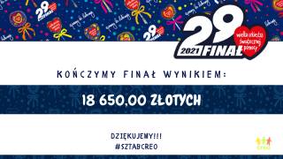 Kończymy WOŚP wynikiem 18 650 złotych