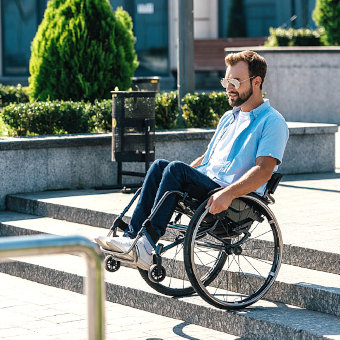 Osoba na wózku inwalidzkim