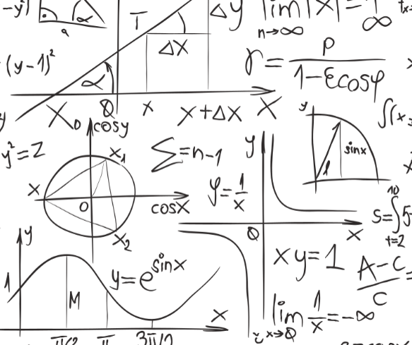 grafika z napisanymi odręcznie obliczeniami matematycznymi