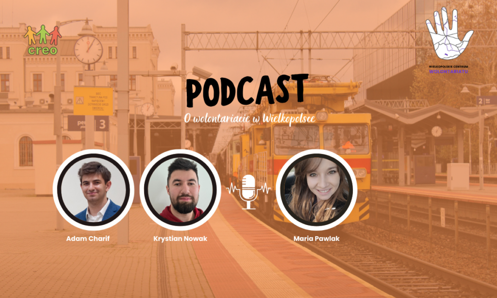 Grafika przedstawia podcast 